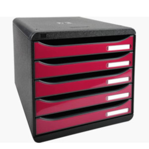 CASSET BIG BOX PLUS NERO/LAMPONE GLOSSY