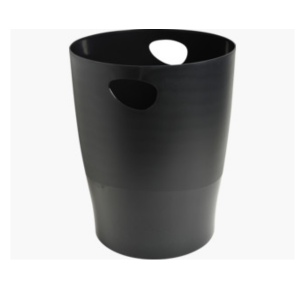 CESTINO GETTACARTE ECOBIN 15LT. NERO