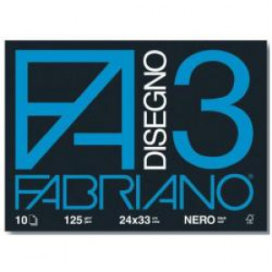 FABRIANO CONEZIONE DI 20 Album NERO 24x33  125 gr  10 fg/album