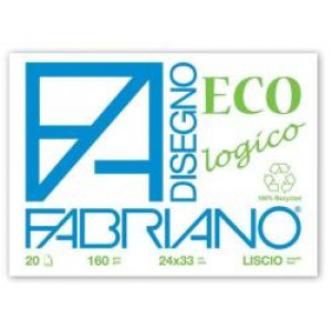 FABRIANO Ecologico RUVIDO 24x33  160gr  20 fg/blocco  40 blocchi/confez.