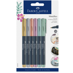 Creative studio blister 6 marker metallic