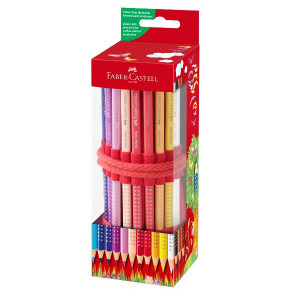 Astuccio rotolo in tessuto con 18 matite colorate Colour Grip  1 temperamatite Sleeve mini