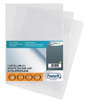 BUSTE A L PRATIC STANDARD BUCCIA D ARANCIA 22X30 CM IN NATURENE(POLIPROPILENE) TRASPARENTI (CONF.50)