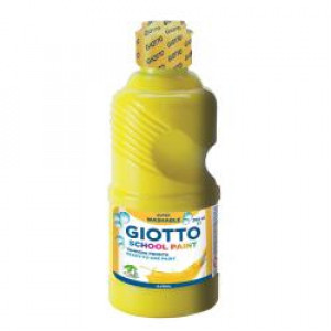 FLACONE 250ML TEMPERA GIALLO PRIMARIO LAVABILE