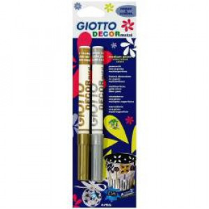 CF2 GIOTTO DECORMETAL BLISTER ORO E ARGENTO
