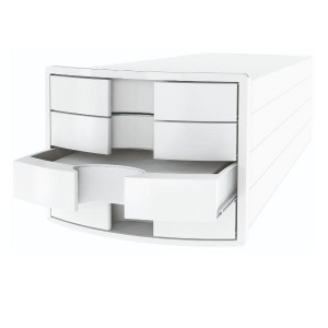 CASSETTIERA IMPULS CON 4 CASSETTI BIANCO