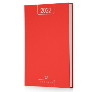 AGENDA GIORNALIERA 17X24 ALFA IN PAPERCOAT ROSSO