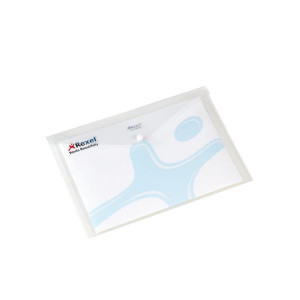 Busta con bottone Pull in polipropilene  trasparente  (conf.5)