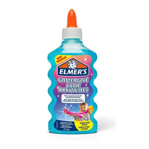 ELMER s Colla Glitterata Liquida  BLU - Flacone da 177 ml