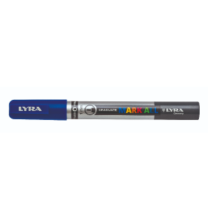 Astuccio 6pz Lyra graduate Mark All 1 mm   Blu