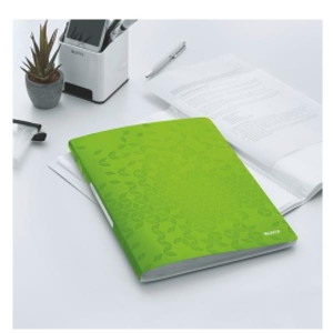 WOW LISTINO FOGLI FISSI - 40 BUSTE - DIM. 31 X 23 CM VERDE LIME
