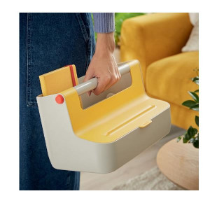 Cosy Cassetta portaoggetti con maniglia giallo
