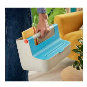 Cosy Cassetta portaoggetti con maniglia blu