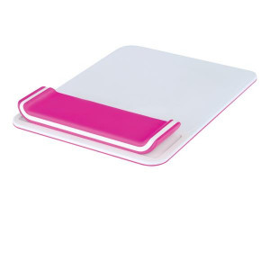 WOW TAPPETINO MOUSE CON POGGIAPOLSI BIANCO/FUCSIA