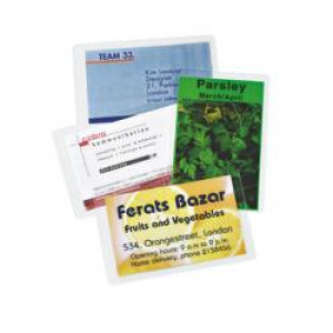 ID-EVA Pouch - f.to Carta di credito (5.4x8.6cm) - 125/125 micronSC=100 pz