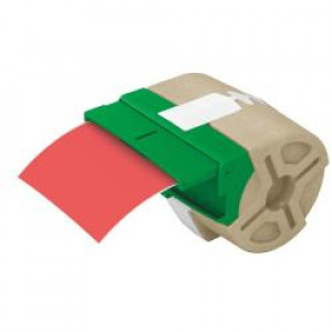 Cartuccia etichetta in continuo 88 mm x 10 m - Plastica / adesiv. Permanente Rosso