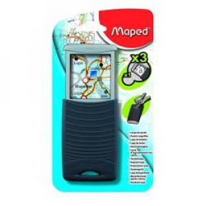 LENTE INGRANDIMENTO TASCABILE POCKET DIAM. 40 MM - LENTE X3 BLISTER INDISPLAY
