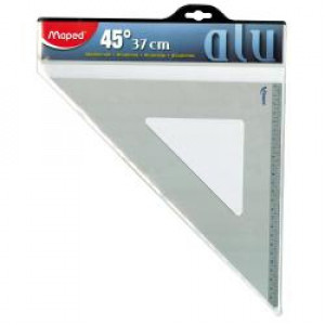 SQUADRA 36 CM 45°  ALLUMINIO