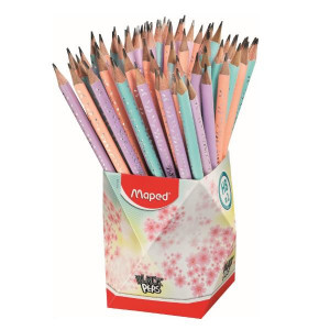 CF72 MATITE GRAFITE CON GOMMA - COL PASTEL HB - BARATTOLO