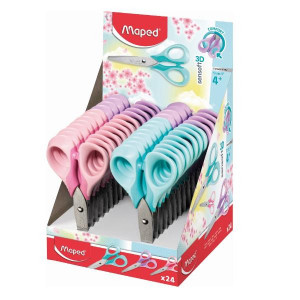 CF24 FORBICI SENSOFT 3D - 13CM - COL PASTEL - DISPLAY