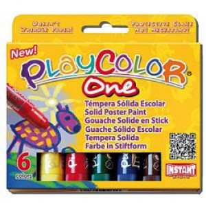 CF6 TEMPERA SOLIDA PLAYCOLOR COLORI ASSORTITI 10 GR