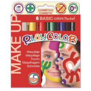 PLAYCOLOR MAKE UP BASIC POCKET(6 COL)