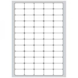 Etichette bianche angoli arrotondati - Laser/Inkjet/Copiatrici - 37,5x23,5 - 100 ff