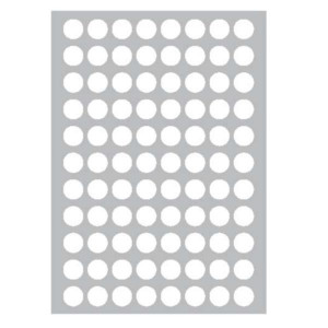ETICHETTE BIANCHE ROTONDE CON MARGINI - LASER/INKJET/COPIATRICI - D.  20 - 100 FF