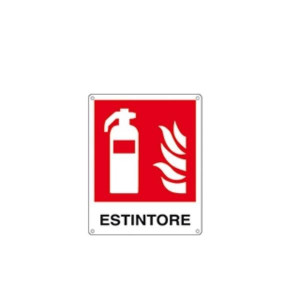 SEGNALE ALLUMINIO 300X200MM ESTINTORE