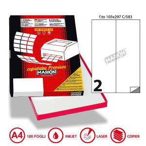 CF200   ETICHETTE  2 X 100  105X297 MM  A4