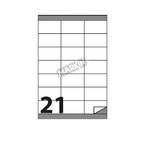 CF2100   ETICHETTE  21FG. X100   78x38,10MM  A4