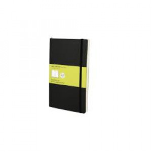 TACCUINO MOLESKINE FORMATO LARGE PAGINE BIANCHE CON COPERTINA MORBIDA NERA