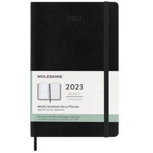 12M WKLY NTBK LG BLK HARD