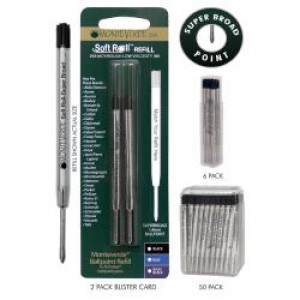 Blister 2 refill per sfera Parker nero punta extra larga