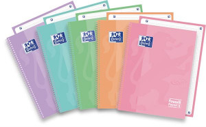 CF5 MAXI SPIR PASTEL1 A4+ 160P 90G 5MM AZZ - SCRIBZEE