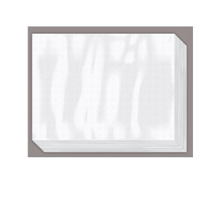 PAK. 500 - Tovaglietta  F.to 300x400\120gr. Riciclata 100   BIANCA