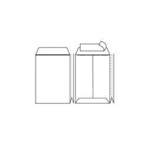 CF250BUSTE C/SOFFIETTO CON FONDO AD INVITO BIANCO 23X33X4CM