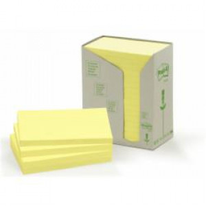 Post-it note in carta riciclata giallo 655-1T -  - 127x76mm 100 fg. (conf.16)
