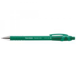 PENNA A SFERA A SCATTO FLEXGRIP ULTRACAPPUCCIO COLORE DELL INCHIOSTRO FUSTO GOMMATO IMPUGNATURA CON SCANALATURE- VERDE 1 MM (CONF.12)
