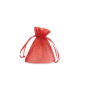 CF20 BUSTE C/LACCIO ORGANZA FP 8 5 X 10 CM. ROSSO