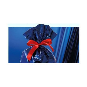 CF50 BUSTE ARGENTATE F/PIENO 16X25 BUSTE REGALO METAL TINTA UNITA      FONDO PIENO BLU