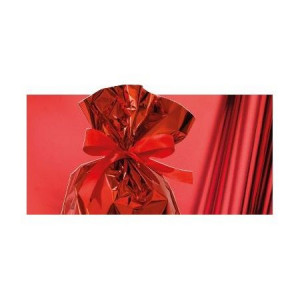 CF50 BUSTE ARGENTATE F/PIENO 35X50 BUSTE REGALO METAL TINTA UNITA      FONDO PIENO ROSSO