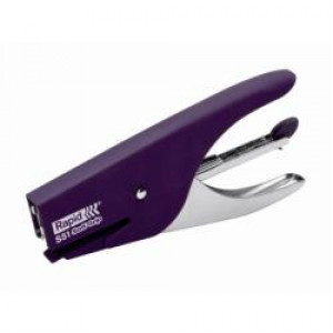 Cucitrice a pinza Soft Grip Viola ergonomica in vernice gommata maneggevole per la casa e l ufficio