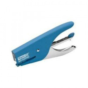 Cucitrice a pinza Soft Grip blu ergonomica in vernice gommata maneggevole per la casa e l ufficio