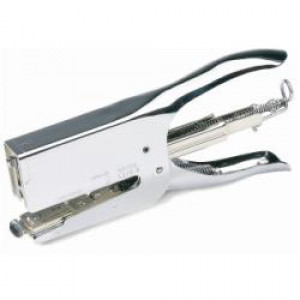 Cucitrice a pinza K1 Textile  colore cromo -- in acciaio  adatta a lavorare su tessuti  punti con filo superfine (R43)  (Conf. Scatola)