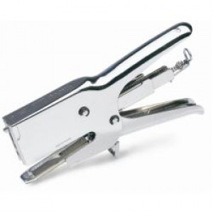 Cucitrice a pinza HD31 in acciaio cromato lucido -- profondità di cucitura 65 mm  con fermo per la sicurezza della mano (Conf. Scatola)