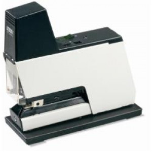 Cucitrice elettrica 105E col. bianco/nero  Punto 66 -- profondità cucitura e potenza regolabile  da ufficio o da imballaggio (Conf.Box)