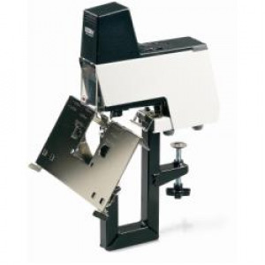 Cucitrice elettrica 106E con pedale bianca  Punto 66 --con tavolo di lavoro e visiera  per la cucitura di fogli e depliants (Conf. Box)