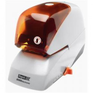 Cucitrice elettrica 5050E grigio/arancio--profondità di cucitura 50 mm  con cartuccia di caricamento e caricamento o (Conf. Box)
