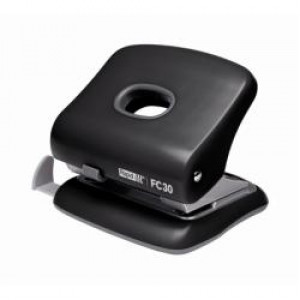 Perforatore FC30 nero -- Fg.30  impugnatura e base in ABS rinforzato  struttura in metallo  contenitore coriandoli integrato (Conf.Box)